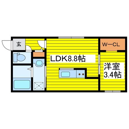 北１３条東駅 徒歩7分 4階の物件間取画像